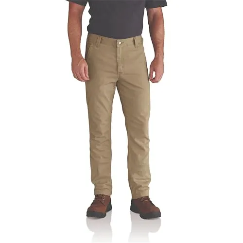 Carhartt RIGBY STRAIGHT FIT PANT 102821 - Dark Khaki W33/L34 - Robuste Arbeitshose aus Stretch-Canvas mit Rugged Flex® für optimale Bewegungsfreiheit, ideal für den anspruchsvollen Einsatz in Handwerk und Industrie.