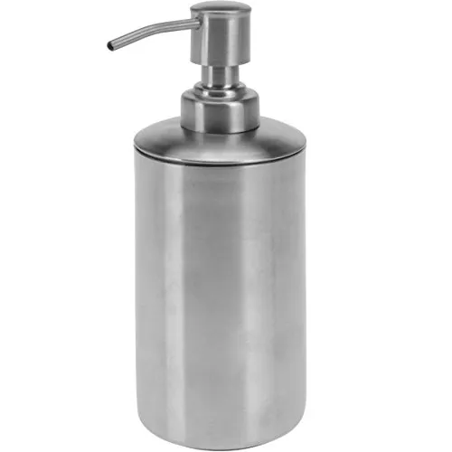 Seifenspender Ø7x19cm Edelstahl gebürstet 250ml Spülmittelspender Lotionspender