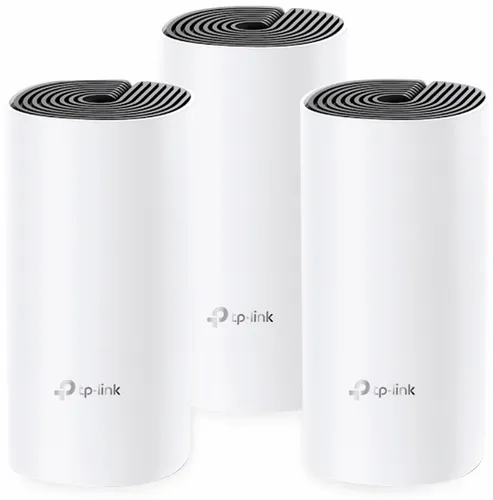 TP-Link Deco M4 WLAN Mesh System - 3er Set AC1200, Dual-Band bis 1.200 Mbit/s, optimale Abdeckung bis 370 m²