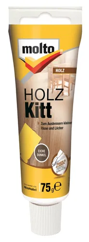 Molto Holz Kitt Eiche Dunkel 75g Ausbessern kleiner Risse und Löcher