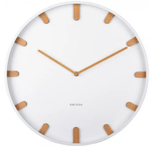 Karlsson Wanduhr Grace Metal White (40cm) - Elegante Wanduhr mit modernem Design, ideal zur Verschönerung Ihres Wohnraums. Die 40 cm große Uhr vereint Stil und Funktionalität und ist ein Blickfang in jedem Raum.