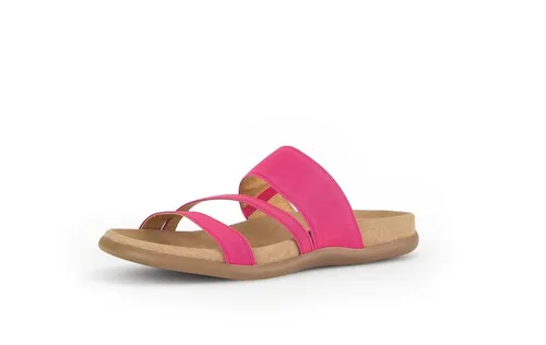 Gabor Damen Pantoletten - Bequeme Slipper für den Sommer - Slides für Damen mit Best Fitting, flachem Absatz und hochwertigem Leder-Innenmaterial für höchsten Komfort im Alltag.