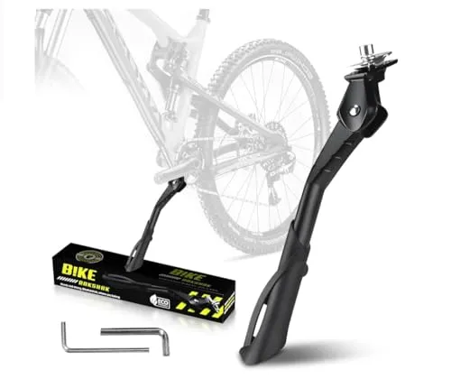 B!keRakshak höhenverstellbarer Fahrradständer 24–29 Zoll – Seitenständer für MTB, City & Trekkingrad