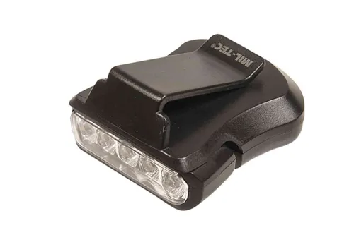 Schirmmützen-Leuchte Clip Light 5 LED 50 LUMEN vielseitg einsetzbar Klemmlicht