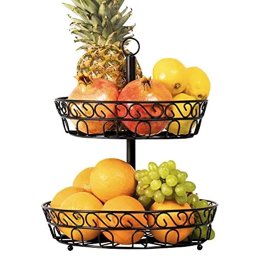 Chefarone Obst Etagere 30 cm in schwarz von Chefarone