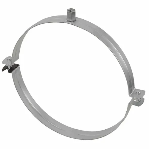 Fixotec Rohrschelle, Flexible Lüftungsrohrschelle mit zwei Schrauben und Schnellverschluss