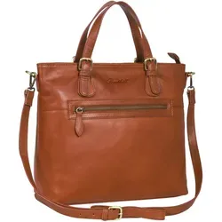 Benthill Handtasche Damen aus echtem Leder - Elegante Handtasche aus hochwertigem Rindsleder im Vintage-Stil, ideal für den Alltag mit praktischem Reißverschlussfach und Platz für iPad oder Handy.
