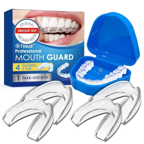 Stück Zahnschiene für nächtliche Zähneknirschen,2 Größen Aufbissschiene für stoppt Bruxismus,Knirscherschiene Für Nacht,Gegen Bruxismus,Knirscherschiene Für Nacht,Verbessert den Schlaf 4