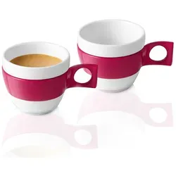 Nescafé Dolce Gusto Espresso Tasse 2er Set - Thermobehälter für stilvollen Kaffeegenuss, Mikrowellen- und spülmaschinengeeignet, perfekt für eine bunte Kaffeetafel!