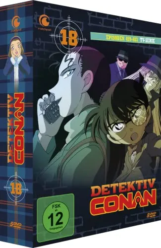 Detektiv Conan - TV-Serie - Vol.18 - [DVD] - Spannende Ermittlungen mit Conan Edogawa, freigegeben ab 12 Jahren, ideal für Krimi-Fans und Anime-Liebhaber