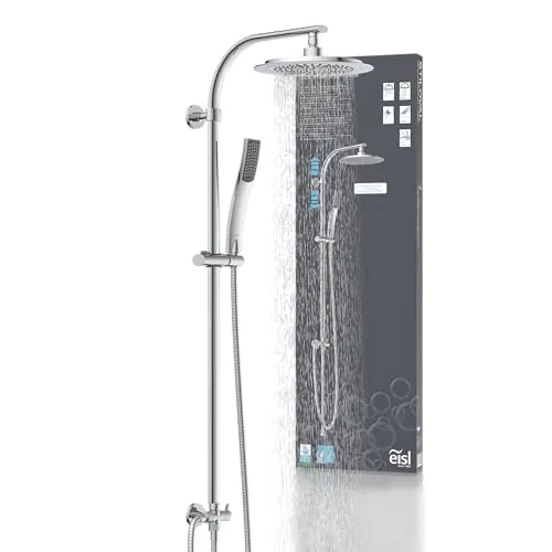 Duschset STILOVAL - Regendusche ohne Armatur - Duschköpfe & -brausen: Hochwertiges Duschsystem mit eleganter Kopf- und Handbrause, ideal für außergewöhnliche Duschmomente und einfach nachrüstbar.