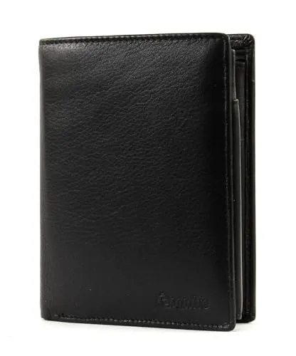 Esquire New Line Geldbörse RFID Leder 10 cm - Herren-Geldbörse mit RFID-Schutz, 10 cm x 13 cm x 2,5 cm, bietet Sicherheit für Ihre Karten und hat ein praktisches Reißverschlussfach.