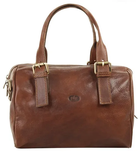 Henkeltasche PIKÉ - Elegante Damenhandtasche aus echtem Leder - Handtaschen aus 100% echtem Leder, Made in Italy, mit goldfarbenen Details. Ideal für Alltag und Freizeit, bietet optimalen Stauraum mit einem Reißverschlussfach und verstellbarem Schulterriemen.