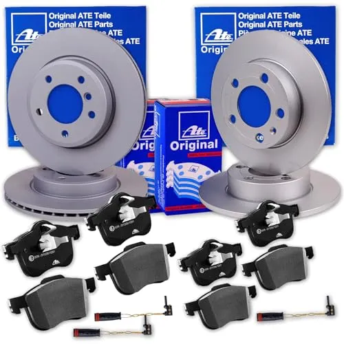 ATE Bremsscheiben + Beläge vorne + hinten für E-Klasse W210 CLK A208 C208