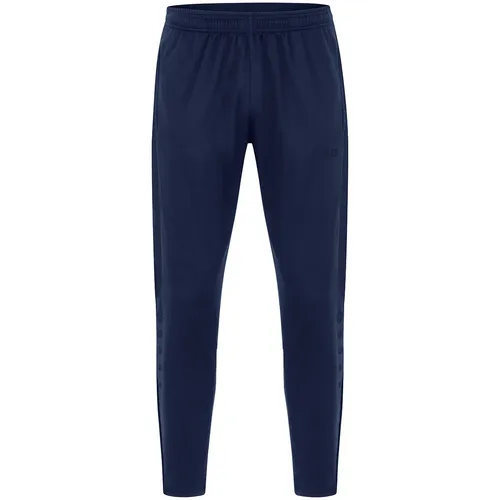 JAKO Trainingshose (Polyesterhose) Power (elastisch, Seitentaschen mit Reißverschluss) lang marineblau Herren