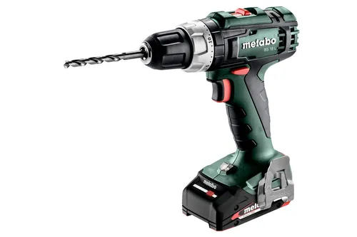 Metabo Akku-Bohrschrauber BS18L Set mit 2 Akkus - Akkuschrauber Set mit 2x 2,0AH Akkus und Ladegerät, ideal für vielseitige Anwendungen und maximale Flexibilität.