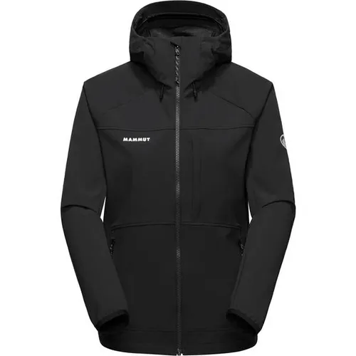 Mammut Ultimate Comfort SO Hooded Jacket Women - Mammut Bekleidung und Ausrüstung für den Bergsport – Maximale Bewegungsfreiheit durch 3-Lagen 4-Wege-Stretch und nachhaltige Materialien.