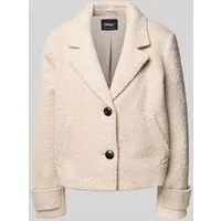 Only Regular Fit Jacke mit Teddyfell Modell 'VALERIA' in Sand, Größe L