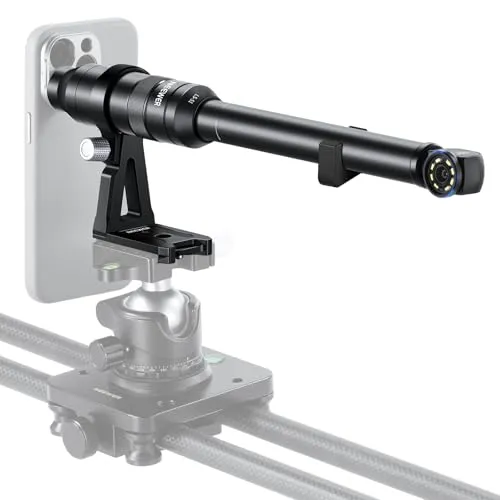 NEEWER 90° 2X Makro Sondenobjektiv mit 17mm Gewinde für Handy Videoaufnahmen, kompatibel mit NEEWER Käfig/Handy Hülle und iPhone/Samsung LS-51