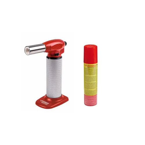 ROTHENBERGER Industrial Crème Brûlée Gourmetbrenner Hot Fire - Lötbrenner mit 360° Drehung und einstellbarer Flamme bis 1300°C, perfekt für Karamellisieren, Glasieren und vielseitige Anwendungen in Küche und Hobby.