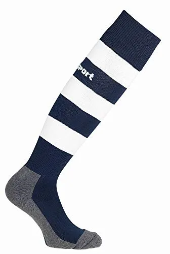 uhlsport Herren Socken Team Pro Essential Stripe Socken, Marine/Weiß, 41-44, 100610004