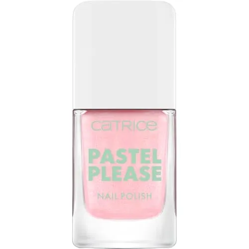 Catrice Pastel Please Nail Polish 010 Think Pink, schimmernder Nagellack in Pink, farbintensiv, hochpigmentiert, vegan, 10,5 ml