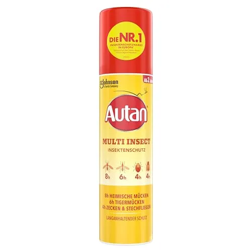 Autan Multi Insect Spray, Multi-Insektenschutz vor Mücken, Stechfliegen und Zecken, Travel Essentials, 1er Pack, (1 x 100 ml)