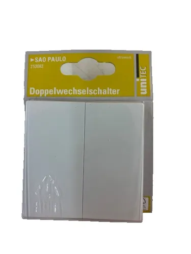 Unitec DoppelWechsel-Schalter SaoPaulo S902 ultraweiß Schalter Taster