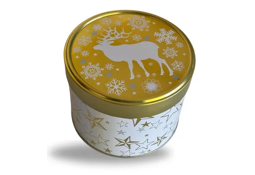 MediMuc Keksdose Runde Lebkuchendosen mit verschiedenen Motiven - Weihnachtsdosen