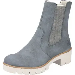 Rieker Damen Chelsea Boots X5780 - Stilvolle Schlupfstiefel - Wanderschuhe mit weicher Decksohle und Blockabsatz für optimalen Komfort, ideal für Alltag und Freizeit.