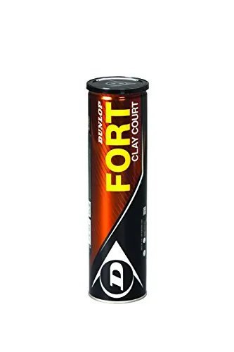 Dunlop Tennisbälle Fort Clay Court 4er, Gelb, One Size, 601197