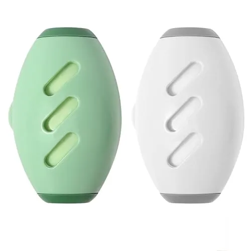 magnetspiele 2 Stück Wiederverwendbarer Fusselroller, Tierhaarentferner Fusselrolle,Waschbare klebrige Gel Fusselrolle Ball Kompakt Tragbar Fusselroller,Reusable Lint Roller für Kleidung, Reisen