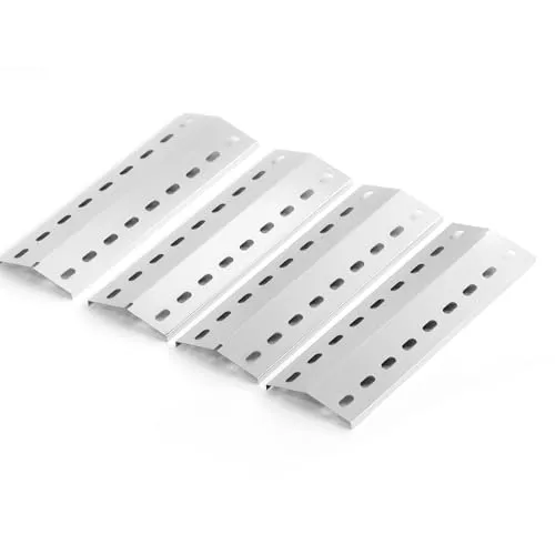 FIRXZYMZ 41 x 14cm Edelstahl Brennerabdeckung Heizplatte Ersatzteile für Tepro Richfield, Allgrill Modell CBD-410BYB, Napoleons Rogue 2, Mayer Barbecue, Coobinox, Buffalo Grill,Hitzeschild Zubehör
