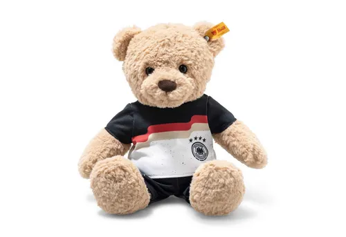 Steiff Kuscheltier Ben Teddybär DFB-Edition - Stofftier & Teddybär, 30 cm großer, kuscheliger Ben Teddybär im DFB-Trikot – der ideale Begleiter für kleine Fußballfans und treuer Freund fürs Leben.
