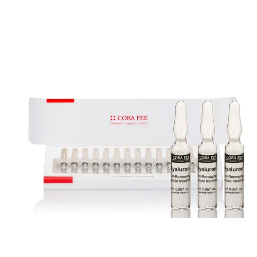 Cora Fee Hyaluron Ampullenkur 14 Ampullen á 2 ml - Gesichtsmasken & Gesichtskuren, intensiv feuchtigkeitsspendend und faltenausgleichend für ein glattes Hautbild.