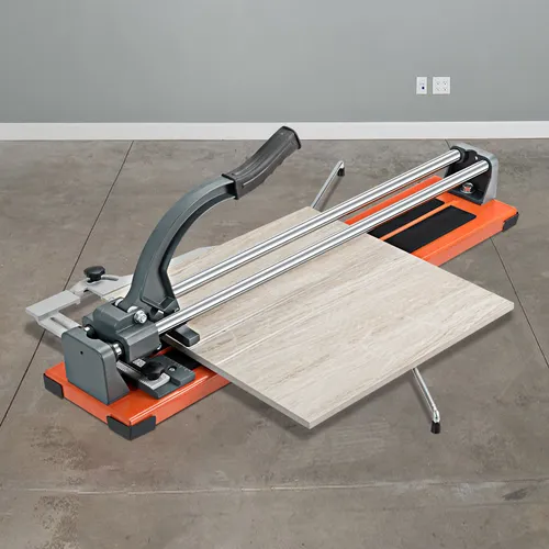 GOPLUS Manueller Fliesenschneider, Handfliesenschneider mit Schneidrad Stützfüßen Abnehmbarem Alu-Messeskala, Fliesenschneidmaschine mit Verstellbarem Winkel, Schnittlänge (24