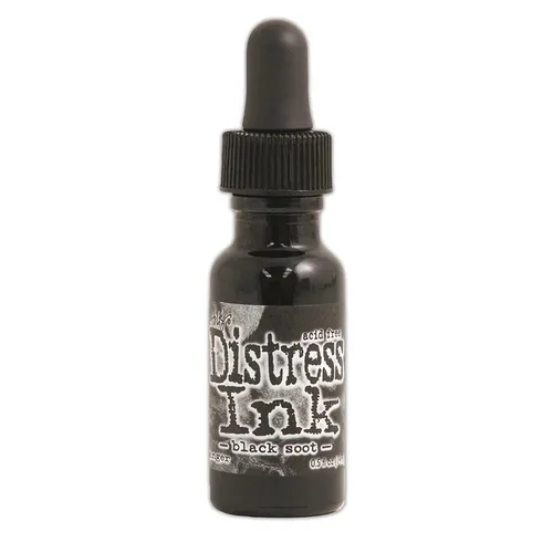 Distress Ink Reinker Nachfüller für Distress-Stempelkissen - Black Soot