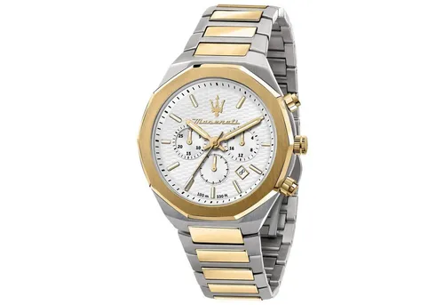 Maserati Stile Male Watch R8873642009 - Eleganter Chronograph in Bunt/Silber - Chronographen-Uhr von Maserati, stilvolles Design mit robustem Edelstahlgehäuse und präzisem Quarzwerk, ideal für jeden Anlass.