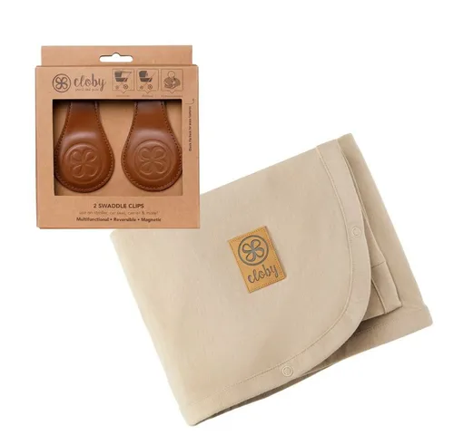 Cloby Kinderwagen-Sonnenschutzhülle UV Decke mit Magnetclips, Sandy Beach - Praktische Sonnenschutzhülle für Kinderwagen, schützt vor UV-Strahlen und bietet perfekten Schatten, ideal für Ausflüge im Freien.