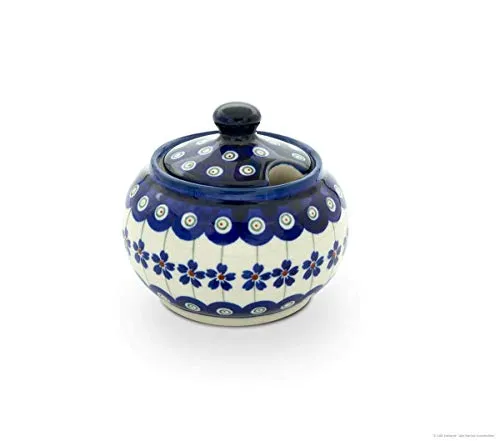 Bunzlauer Keramik ZUCKERDOSE Zuckerschale Zuckerbehälter Zuckerspender 300 ml