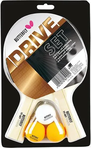 Butterfly Tischtennis Set Drive Bronze |Tischtennisset Bälle Tischtennisschläger