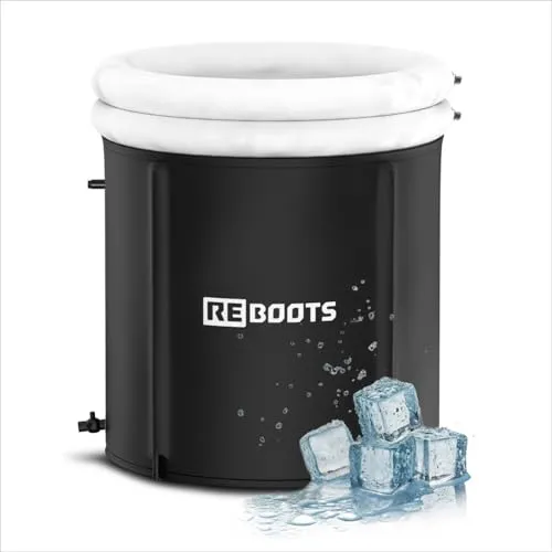 Reboots Ice Tub – Eistonne für Regeneration zu Hause - Innovative Thermo-Technologie mit 6-Layer-Beschichtung hält dein Eisbad länger kalt. Mit 340 L Volumen und praktischer Transporttasche ideal für zuhause, beim Training oder unterwegs.