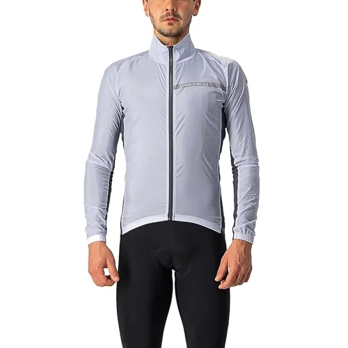 Castelli Squadra Stretch Jacke Silver Gray/Dark Gray M in grau von Castelli