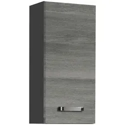 Held-Möbel Oberschrank Bologna Dekor Eiche Rauchsilber / Graphitgrau