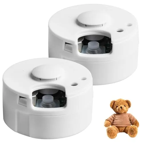 Stück Diktiergerät für Stofftiere, 60 Sekunden Aufnahme Soundmodul für Teddybär, Soundmodul Bespielbar, Diktiergerät Spielzeug für Personalisierte Aufnahme, DIY-Geschenke 2