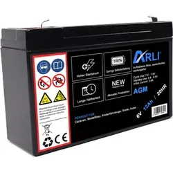 AGM Akku 6V 12 Ah