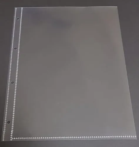 100x A4 Prospekthülle 4er Lochung 180my (0,18mm) SUPER STARK, GLASKLAR GLATT, Klarsichthülle mit Abheftrand, DOKUMENTENECHT, recycelbar !