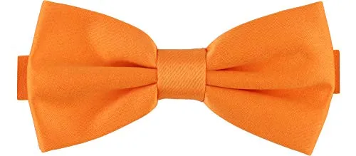 Ladeheid Herren Schmale Fliege M (12cm x 6cm), Orange, 12cm x 6cm