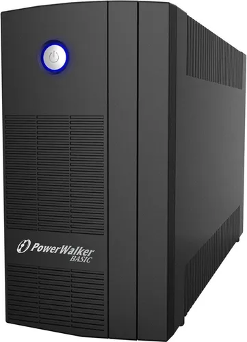 PowerWalker Basic VI 1000 SB USV - Zuverlässiger Schutz - Stromversorgung mit 1000 VA, ideal für kritische Geräte. Bietet 7 Minuten Backup bei Halblast und schützt vor Stromausfällen.