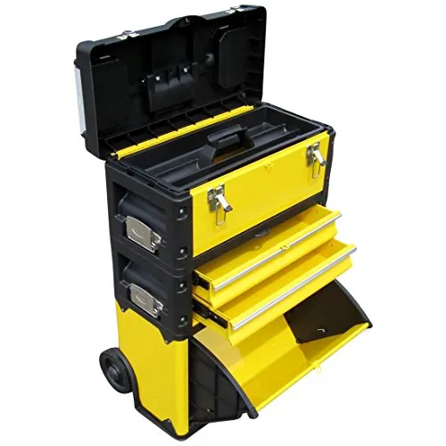 ALEOS. Metall Werkzeugtrolley Werkstattwagen XL Type: B305ABD mit Schubladenverriegelung und Schloss